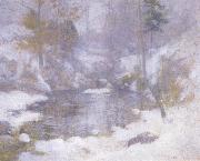 John Henry Twachtman Winter Harmony France oil painting artist